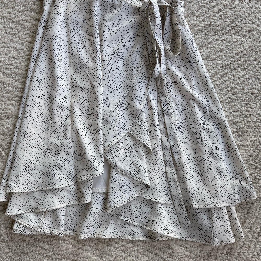 Gilli Cream Ruffle Wrap Dress - Picture 4 of 6